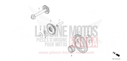 STARTING DRIVEN GEAR CB650RAR de 2024